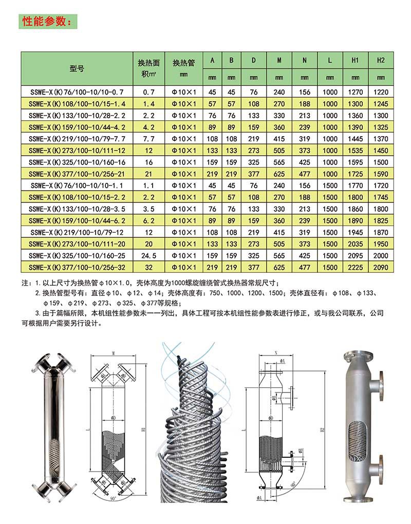 螺旋缠绕管式换热器